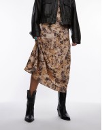 contrast stitch leather western boots in black